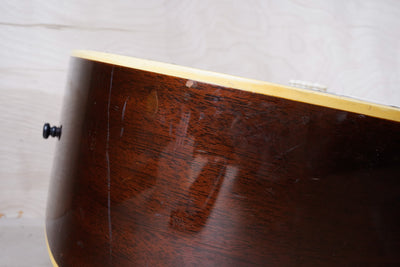 Rider J-401 Acoustic Guitar MIJ 1975 Vintage Sunburst Japan w/ Hard Case