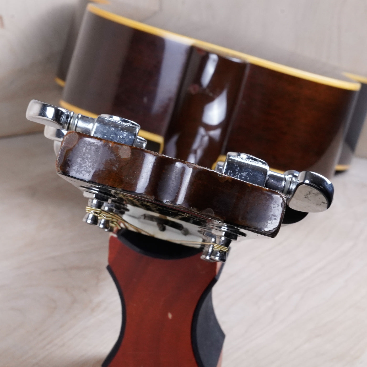 Rider J-401 Acoustic Guitar MIJ 1975 Vintage Sunburst Japan w/ Hard Case