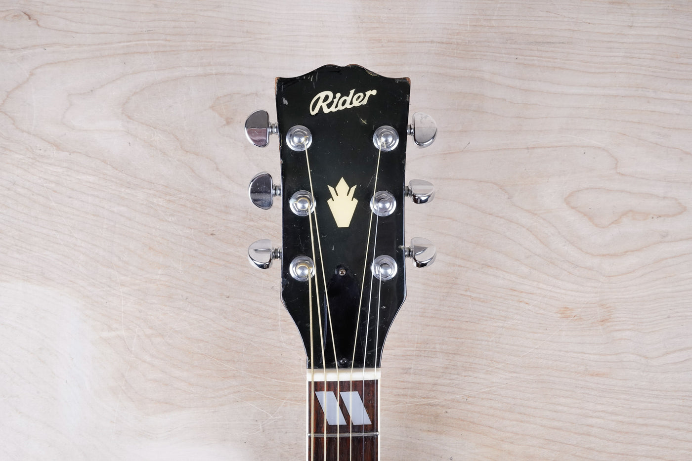 Rider J-401 Acoustic Guitar MIJ 1975 Vintage Sunburst Japan w/ Hard Case