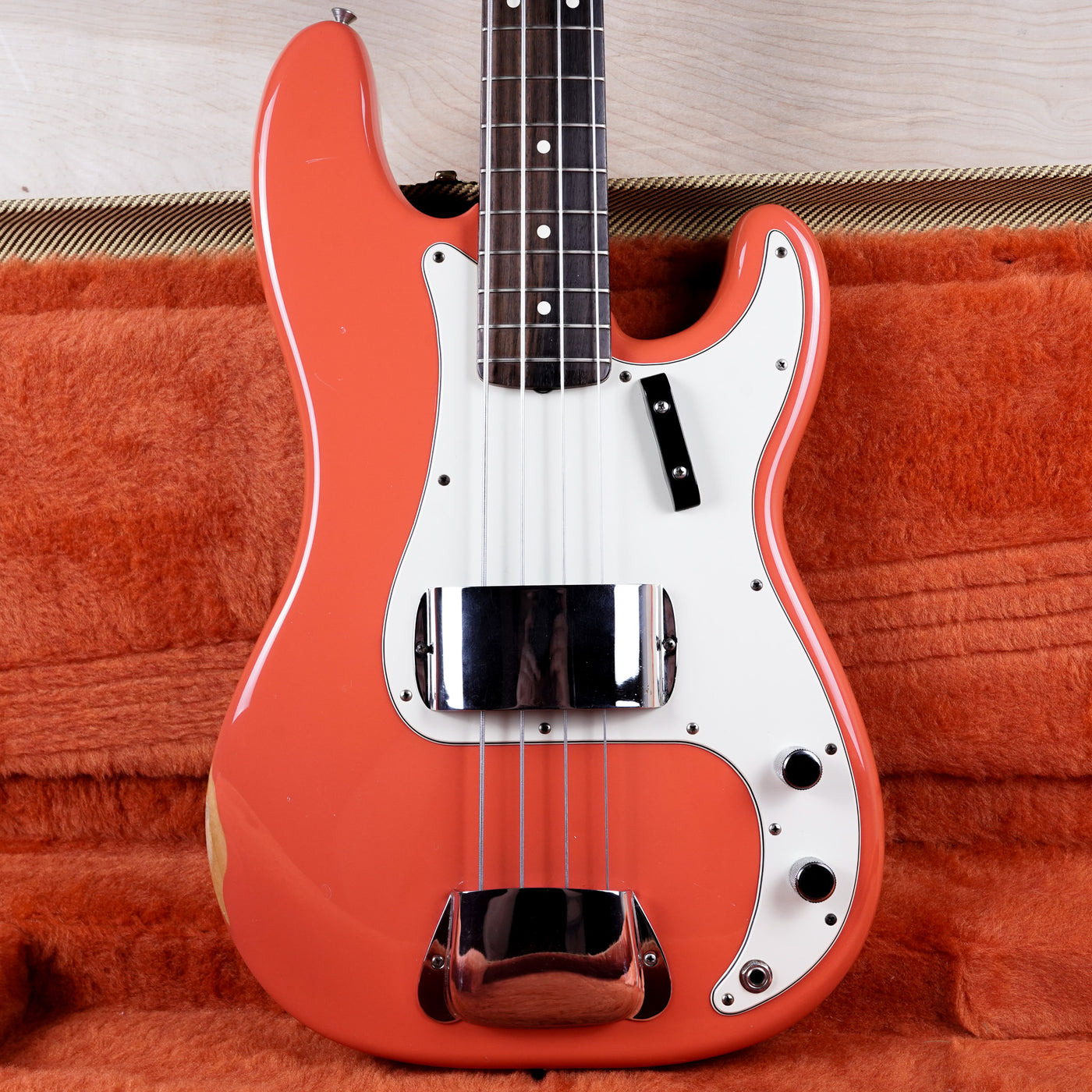 Fender American Vintage '62 Precision Bass 1999 Fiesta Red AVRI USA w/ OHSC, Paperwork