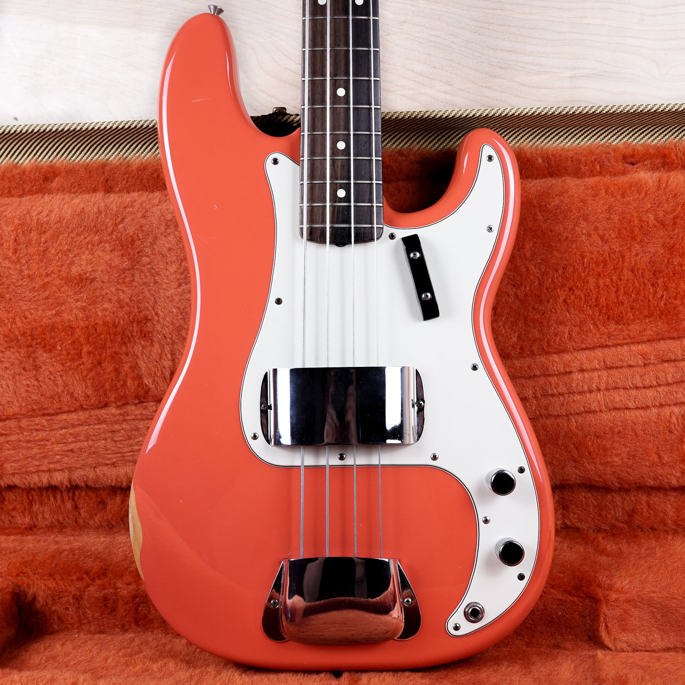 Fender American Vintage '62 Precision Bass 1999 Fiesta Red AVRI USA w/ OHSC, Paperwork
