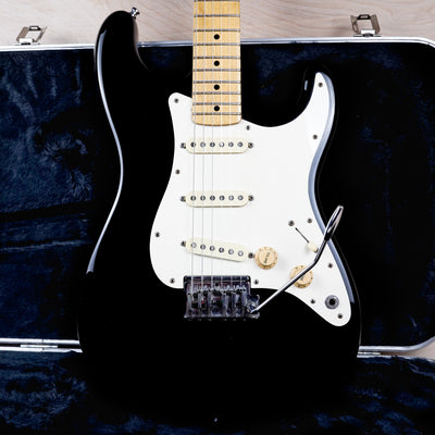 Fender Standard Stratocaster 1983 Black Vintage USA 2 Knob Dan Smith Era w/ OHSC, FreeFlyte Tremolo Arm