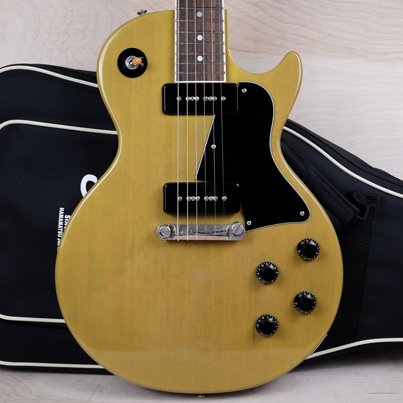 Tokai Love Rock LSS104 2015 See-Through Yellow Single Cut Special Reissue Made in Japan w/ Bag