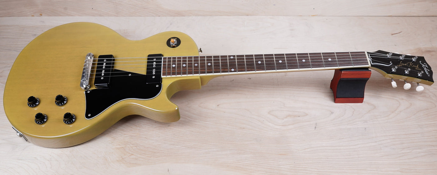 Tokai Love Rock LSS104 2015 See-Through Yellow Single Cut Special Reissue Made in Japan w/ Bag