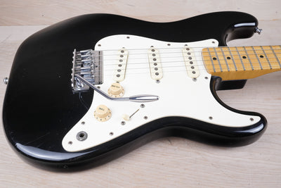 Fender Standard Stratocaster 1983 Black Vintage USA 2 Knob Dan Smith Era w/ OHSC, FreeFlyte Tremolo Arm