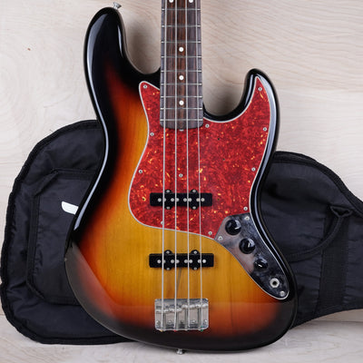 Fender JB-62 Jazz Bass Reissue CIJ 1997 Sunburst Crafted in Japan w/ Bag