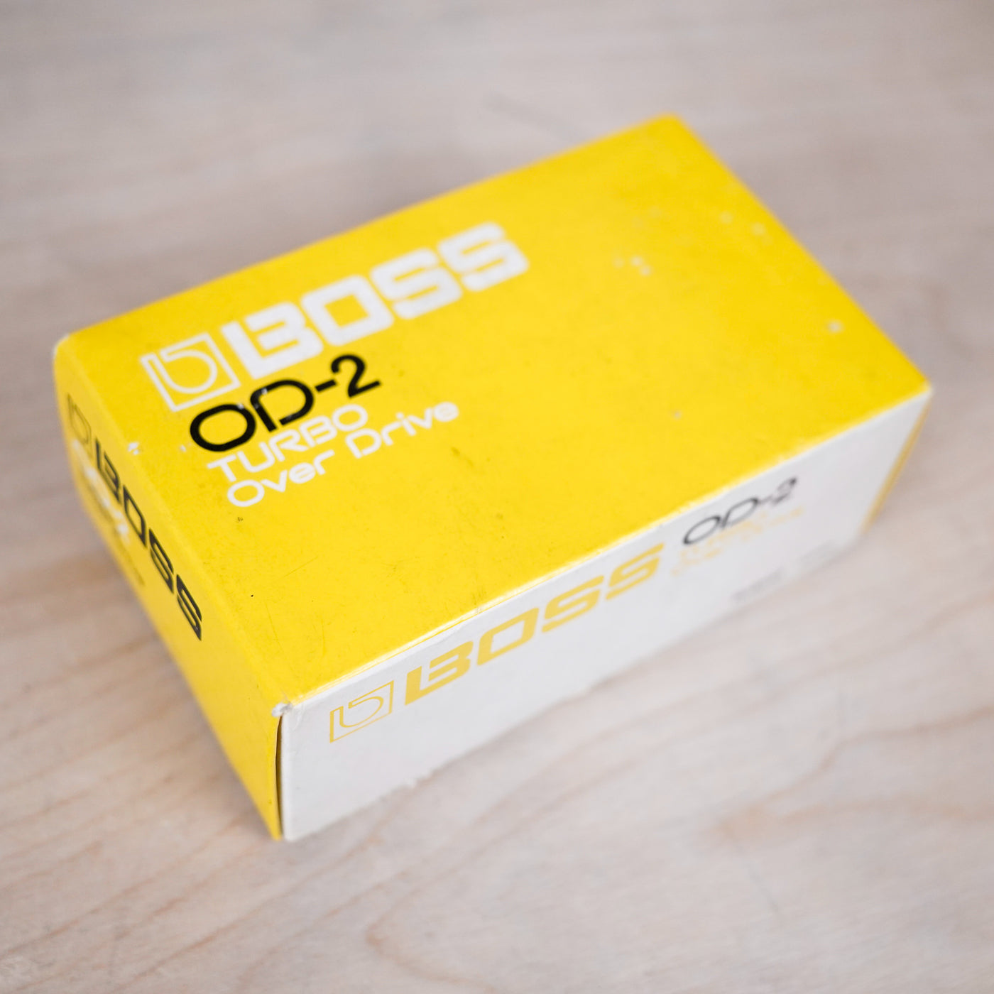 Boss OD-2 Turbo OverDrive (Black Label) 1987 Vintage Made in Japan Yellow in Box