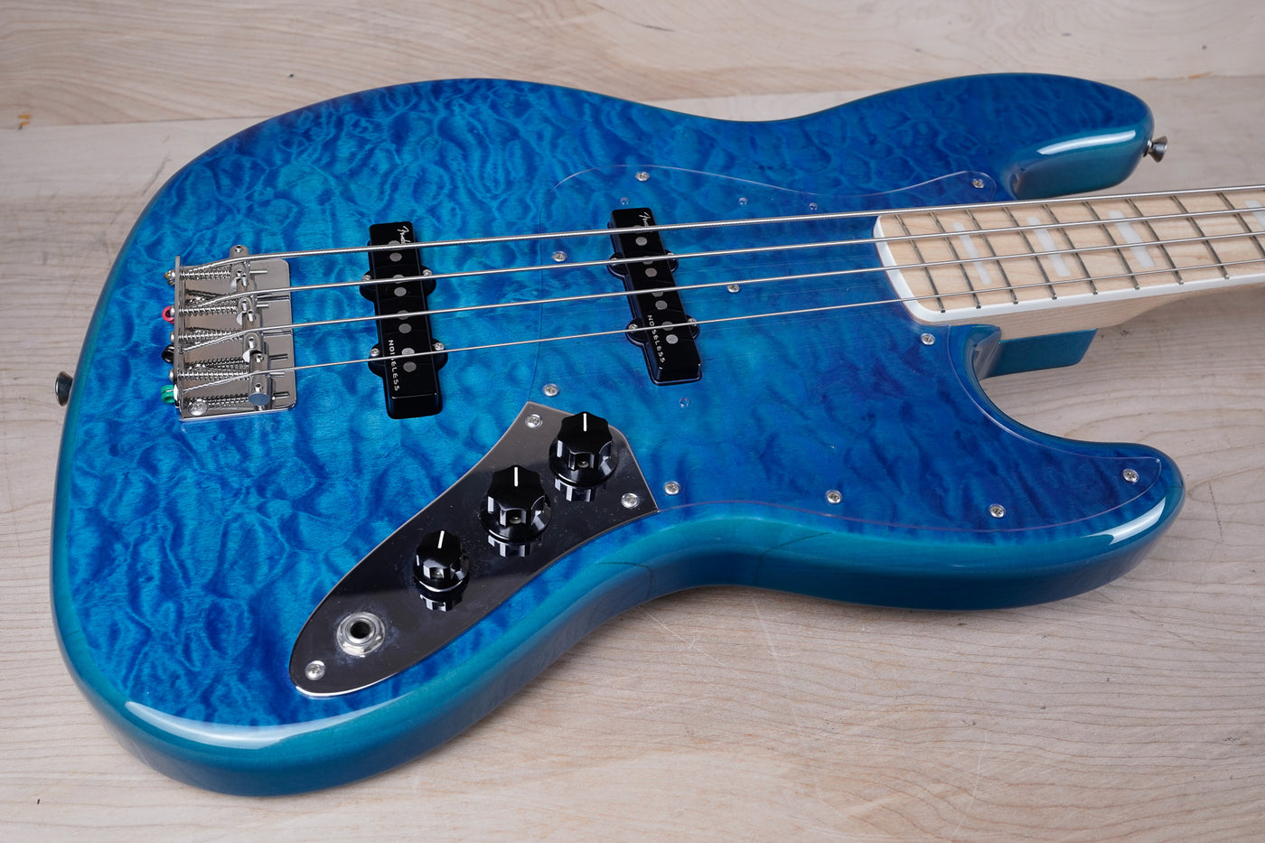 Fender FSR Traditional II '70s Jazz Bass MIJ 2021 Caribbean Blue Japan w/ Bag