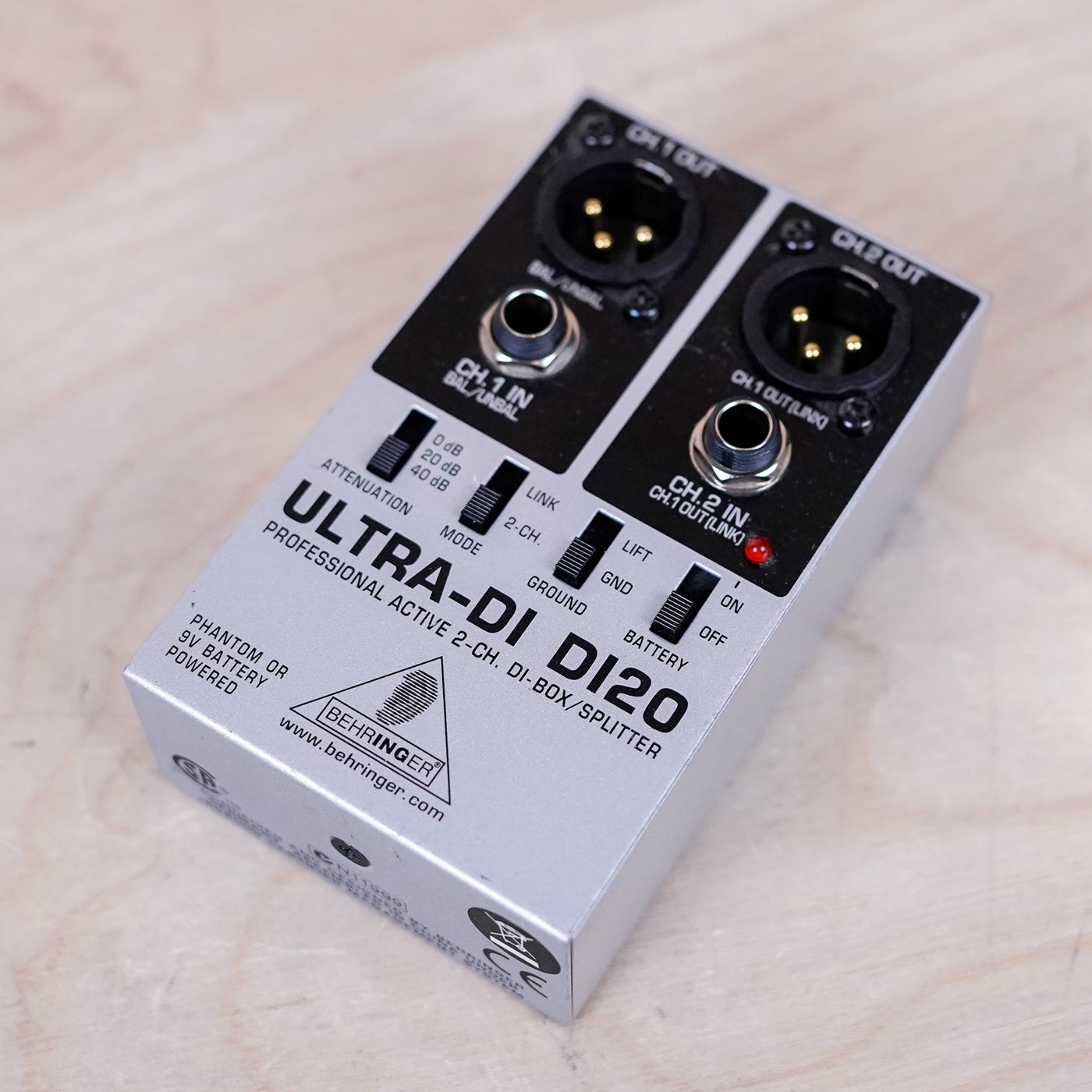 Behringer Ultra-DI DI20 2-Channel Active Direct Box / Splitter