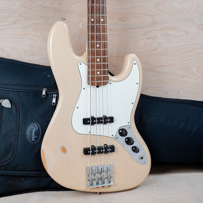 Fender Highway One Jazz Bass 2007 Honey Blonde Rosewood Fretboard Made in USA w/ Bag