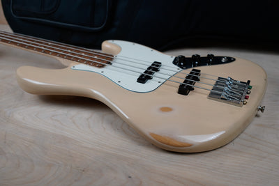 Fender Highway One Jazz Bass 2007 Honey Blonde Rosewood Fretboard Made in USA w/ Bag