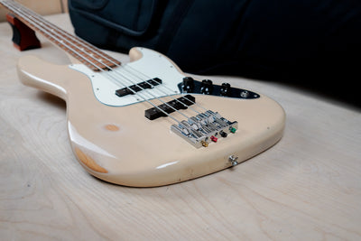 Fender Highway One Jazz Bass 2007 Honey Blonde Rosewood Fretboard Made in USA w/ Bag