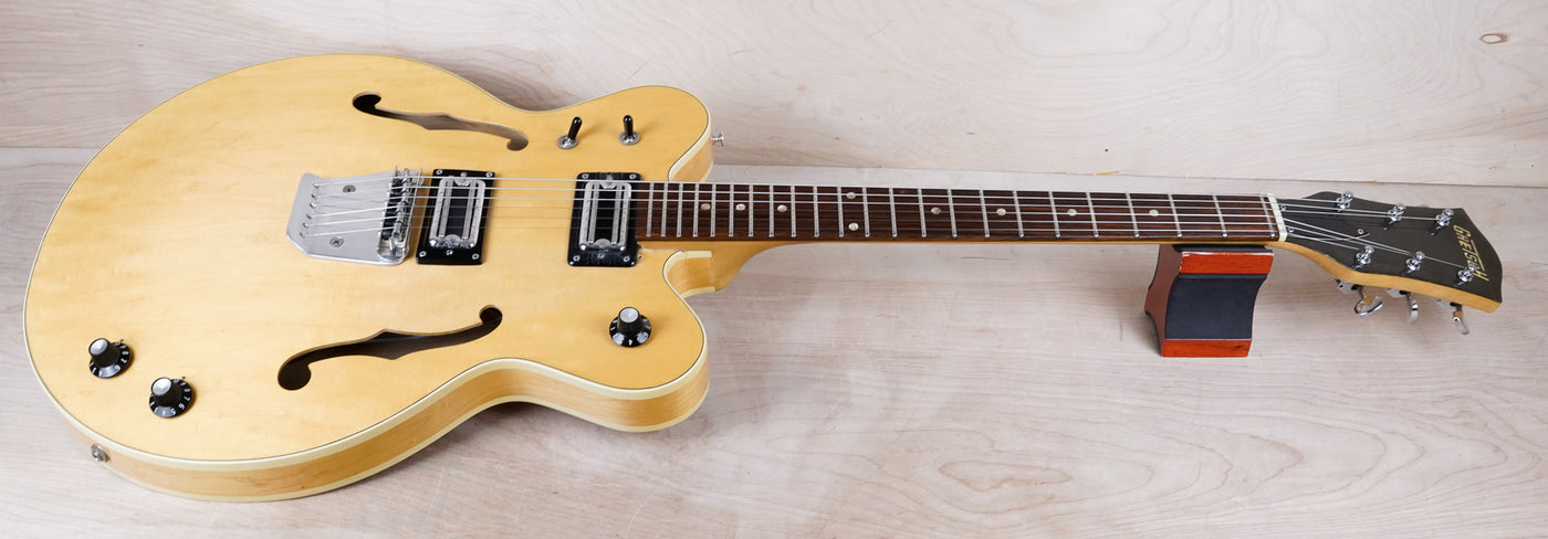 Gretsch 7607 Broadkaster Hollow Body 1975 Natural Filter'Tron Pickups Vintage USA w/ OHSC