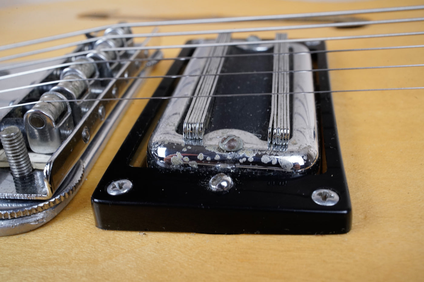 Gretsch 7607 Broadkaster Hollow Body 1975 Natural Filter'Tron Pickups Vintage USA w/ OHSC