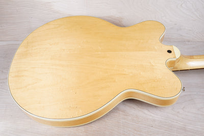 Gretsch 7607 Broadkaster Hollow Body 1975 Natural Filter'Tron Pickups Vintage USA w/ OHSC