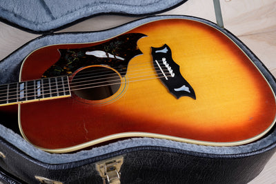 Gibson Dove Custom Acoustic Guitar 1974 Cherry Sunburst Vintage w/ Hard Case