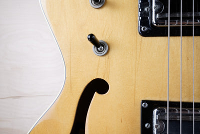 Gretsch 7607 Broadkaster Hollow Body 1975 Natural Filter'Tron Pickups Vintage USA w/ OHSC