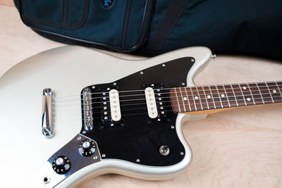 Fender Blacktop Jaguar HH Modified 2011 Silver Rosewood Fretboard w/ Bag