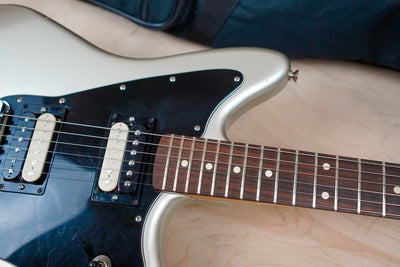 Fender Blacktop Jaguar HH Modified 2011 Silver Rosewood Fretboard w/ Bag