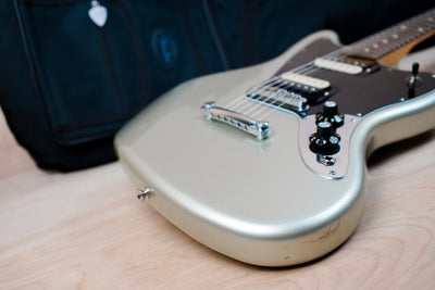 Fender Blacktop Jaguar HH Modified 2011 Silver Rosewood Fretboard w/ Bag