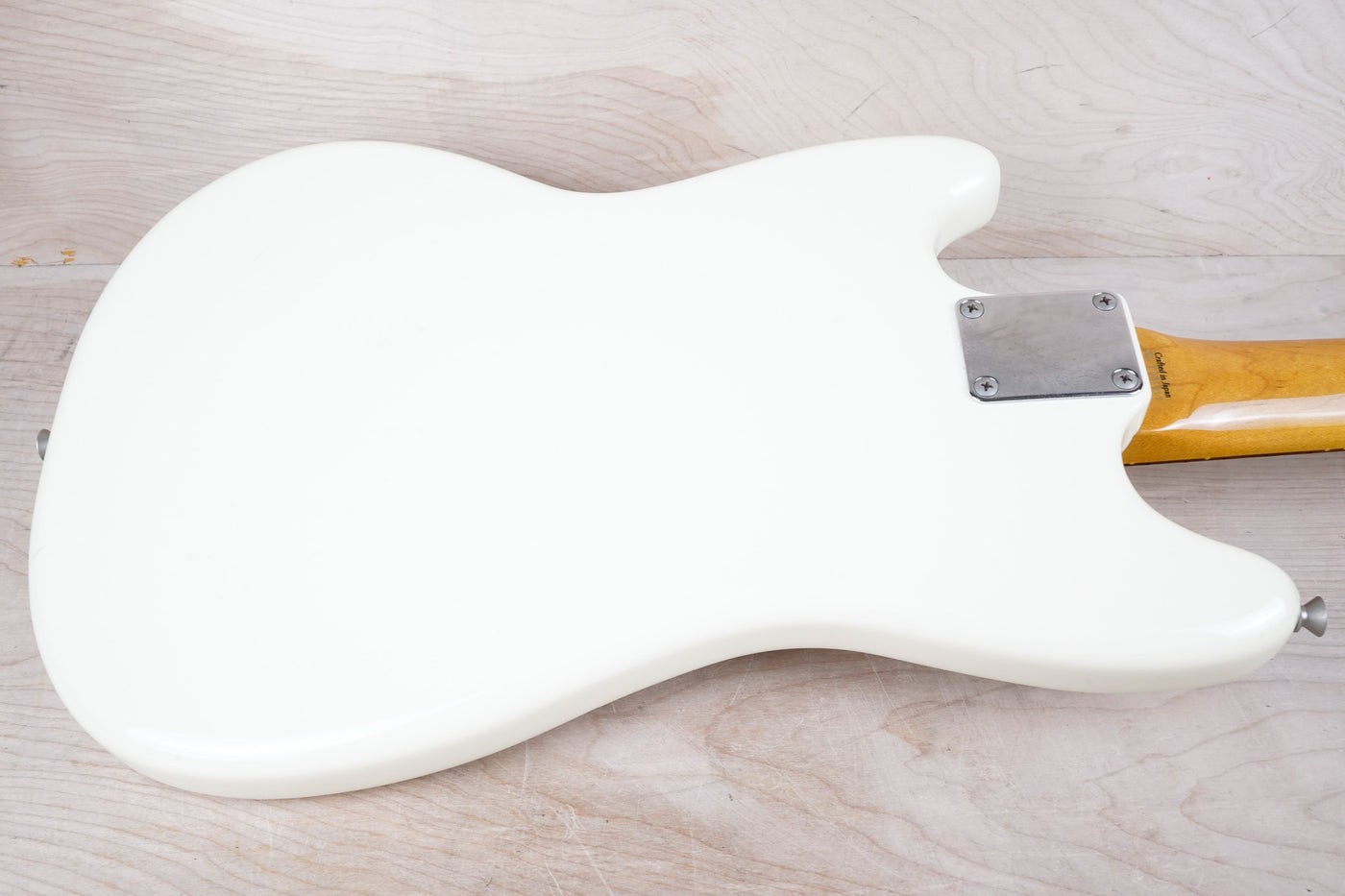 Fender MG-65 Mustang Reissue CIJ 2007 Vintage White US Vintage Grey Bobbin Pickups w/ Bag