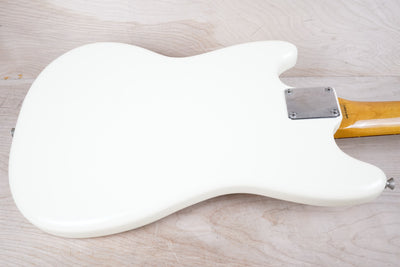 Fender MG-65 Mustang Reissue CIJ 2007 Vintage White US Vintage Grey Bobbin Pickups w/ Bag