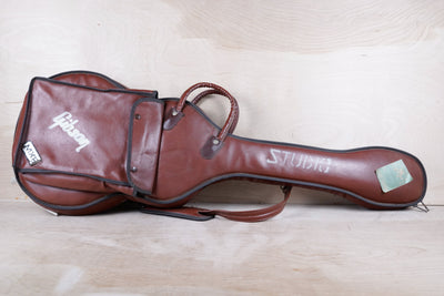 Burny FLC-85 Custom MIJ 1976 with Vintage Dimarzio PAF Pickups Double White Japan Tereda w/ Gig Bag