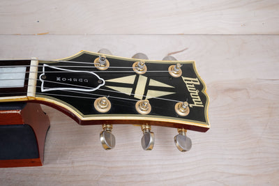 Burny FLC-85 Custom MIJ 1976 with Vintage Dimarzio PAF Pickups Double White Japan Tereda w/ Gig Bag