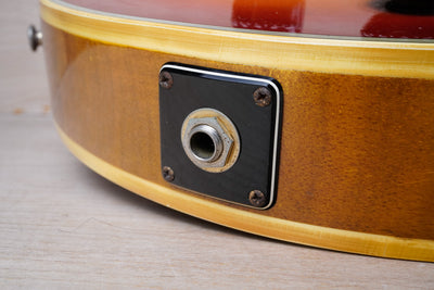 Burny FLC-85 Custom MIJ 1976 with Vintage Dimarzio PAF Pickups Double White Japan Tereda w/ Gig Bag