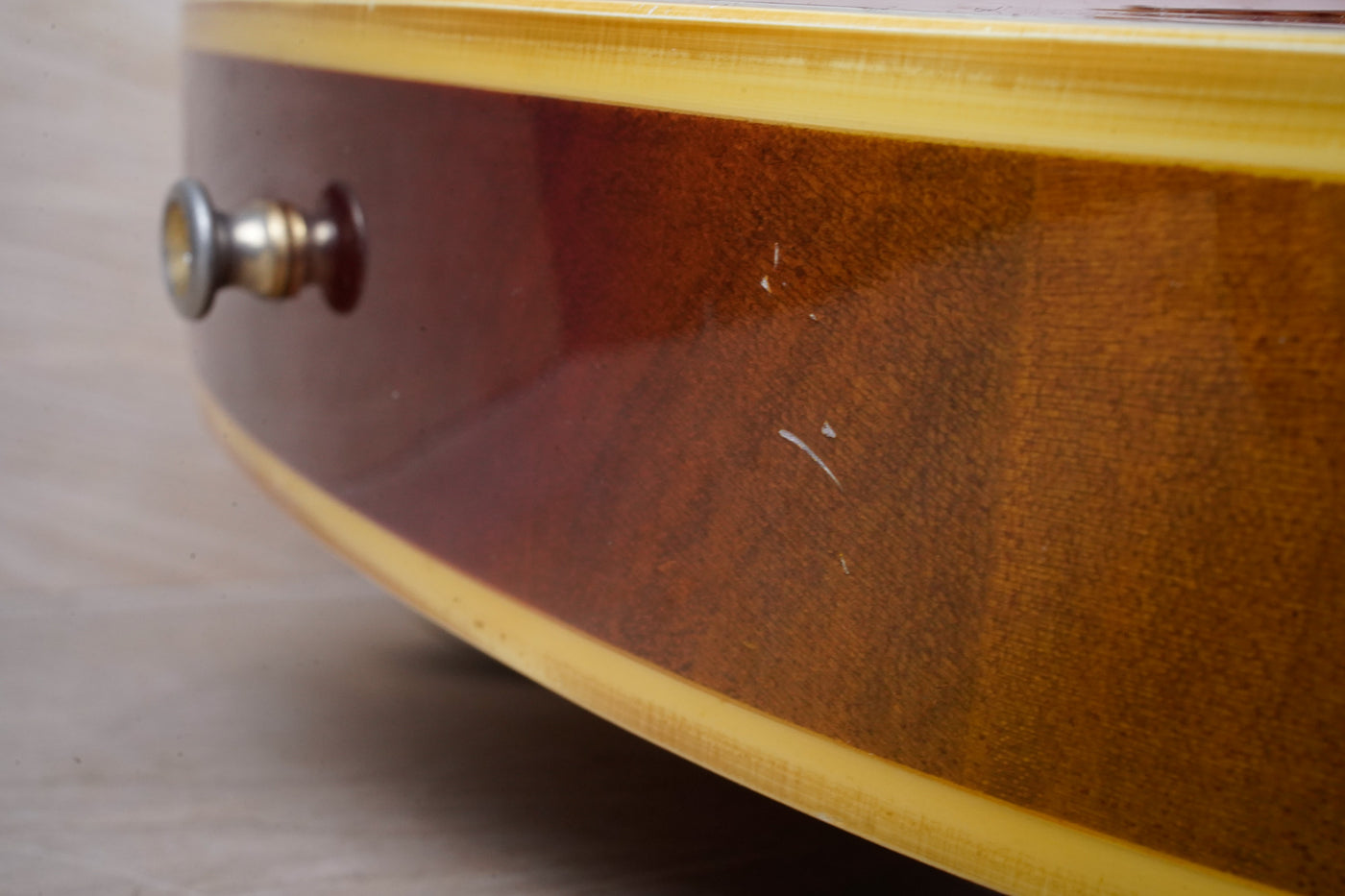 Burny FLC-85 Custom MIJ 1976 with Vintage Dimarzio PAF Pickups Double White Japan Tereda w/ Gig Bag