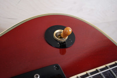 Burny FLC-85 Custom MIJ 1976 with Vintage Dimarzio PAF Pickups Double White Japan Tereda w/ Gig Bag