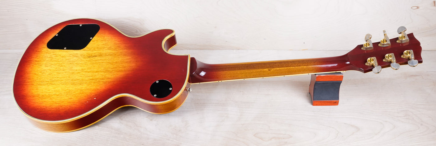 Burny FLC-85 Custom MIJ 1976 with Vintage Dimarzio PAF Pickups Double White Japan Tereda w/ Gig Bag