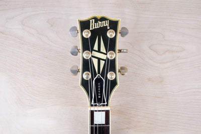Burny FLC-85 Custom MIJ 1976 with Vintage Dimarzio PAF Pickups Double White Japan Tereda w/ Gig Bag