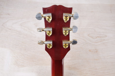 Burny FLC-85 Custom MIJ 1976 with Vintage Dimarzio PAF Pickups Double White Japan Tereda w/ Gig Bag