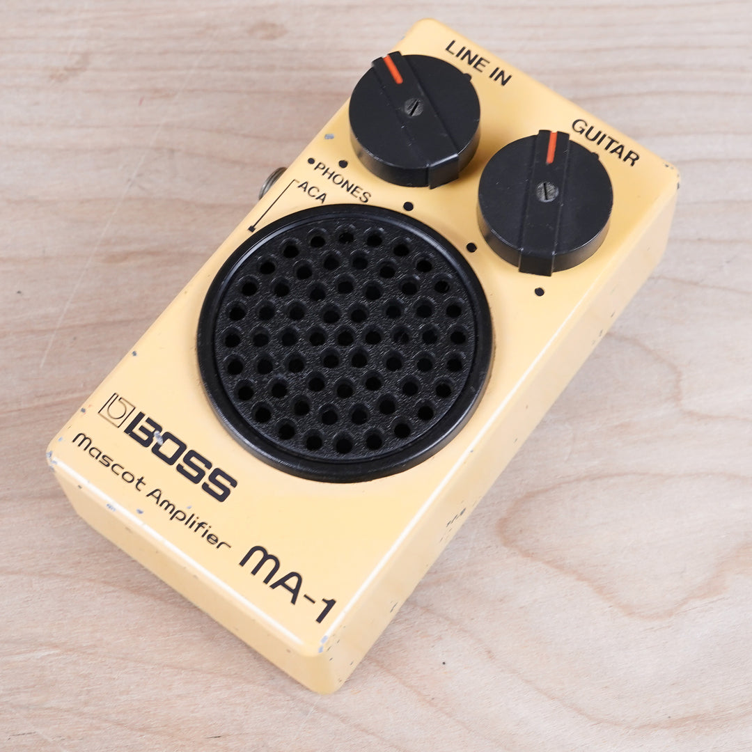 ギター BOSS Mascot Amplifier MA-1 Boss MA-1 Mascot Amp 1980s Yellow Vintage Pocket Amplifier – A