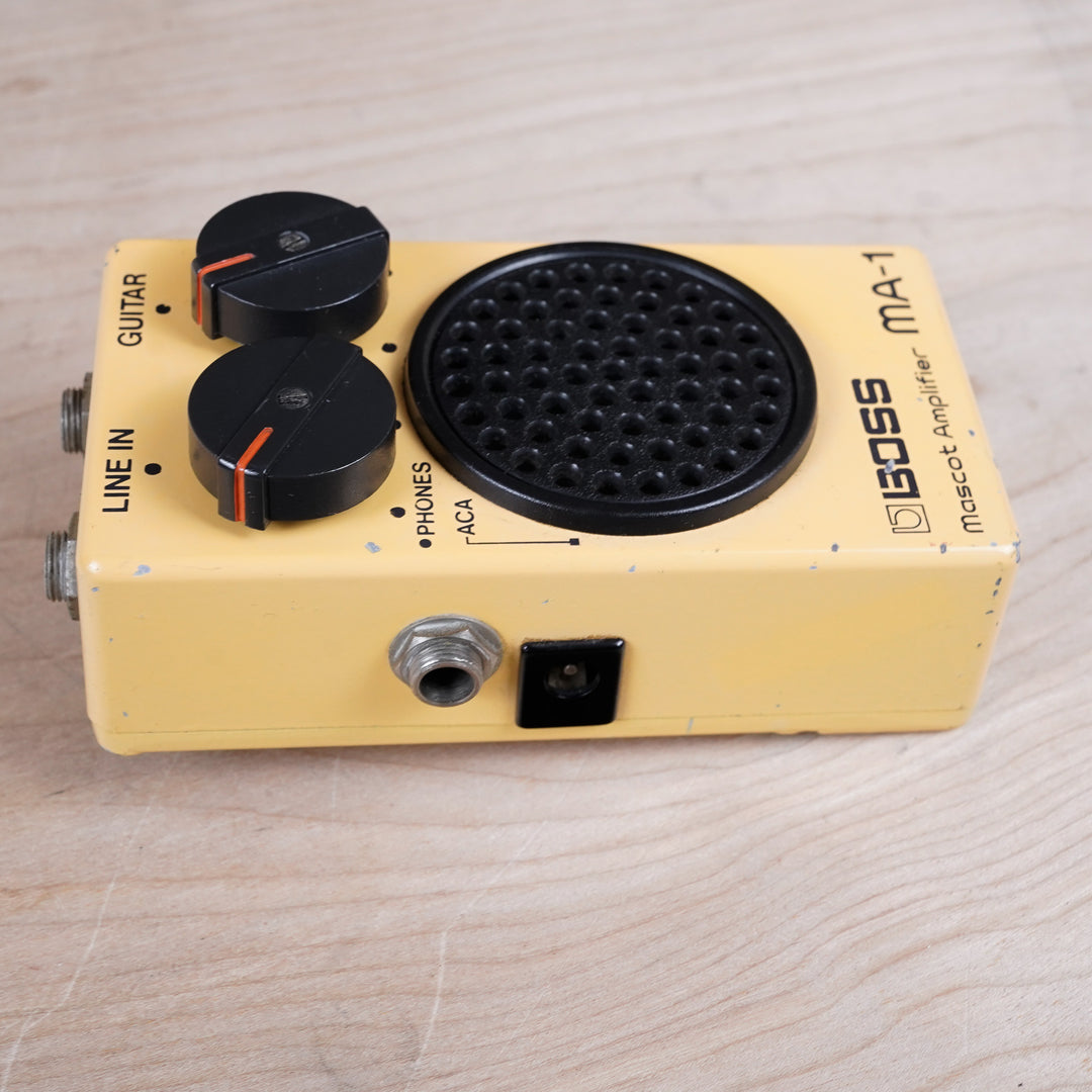 Boss MA-1 Mascot Amp 1980s Yellow Vintage Pocket Amplifier – A