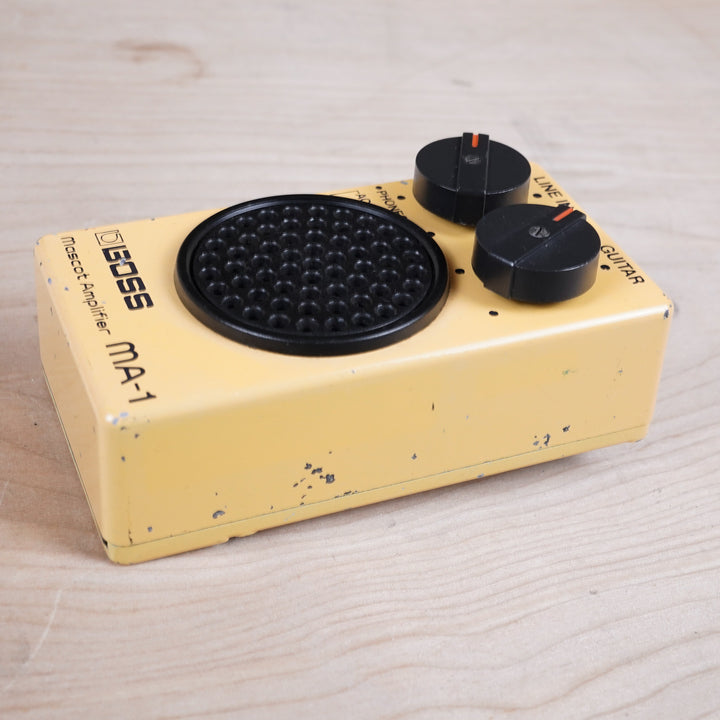 Boss MA-1 Mascot Amp 1980s Yellow Vintage Pocket Amplifier – A