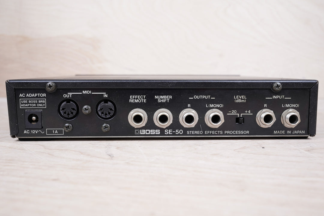 Boss Pro SE-50 Stereo Effects Processor 1990 Black Made in Japan