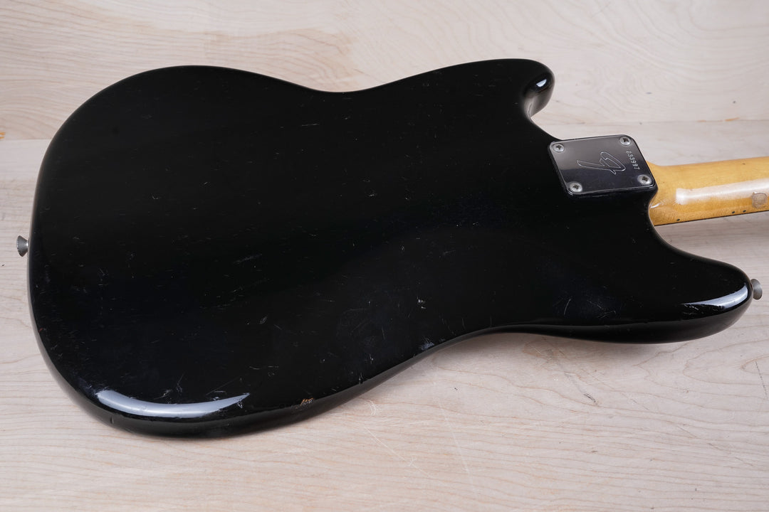Fender Mustang 1976 Black Vintage USA w/ OHSC – A Flash Flood of Gear