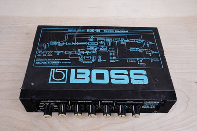 Boss RDD-20 Micro Rack Series Digital Delay Black Made in Japan MIJ White Knobs w/ Power Supply