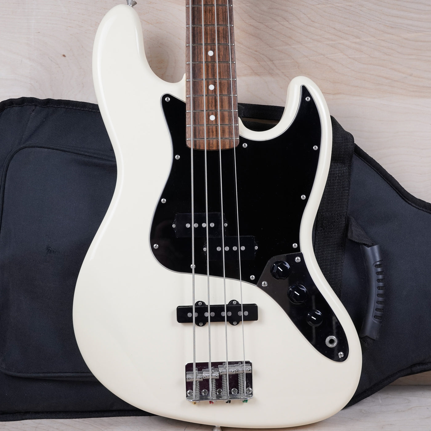 Fender JB-STD-PJ Jazz Bass MIJ 2013 Vintage White Made in Japan PJ w/ Bag