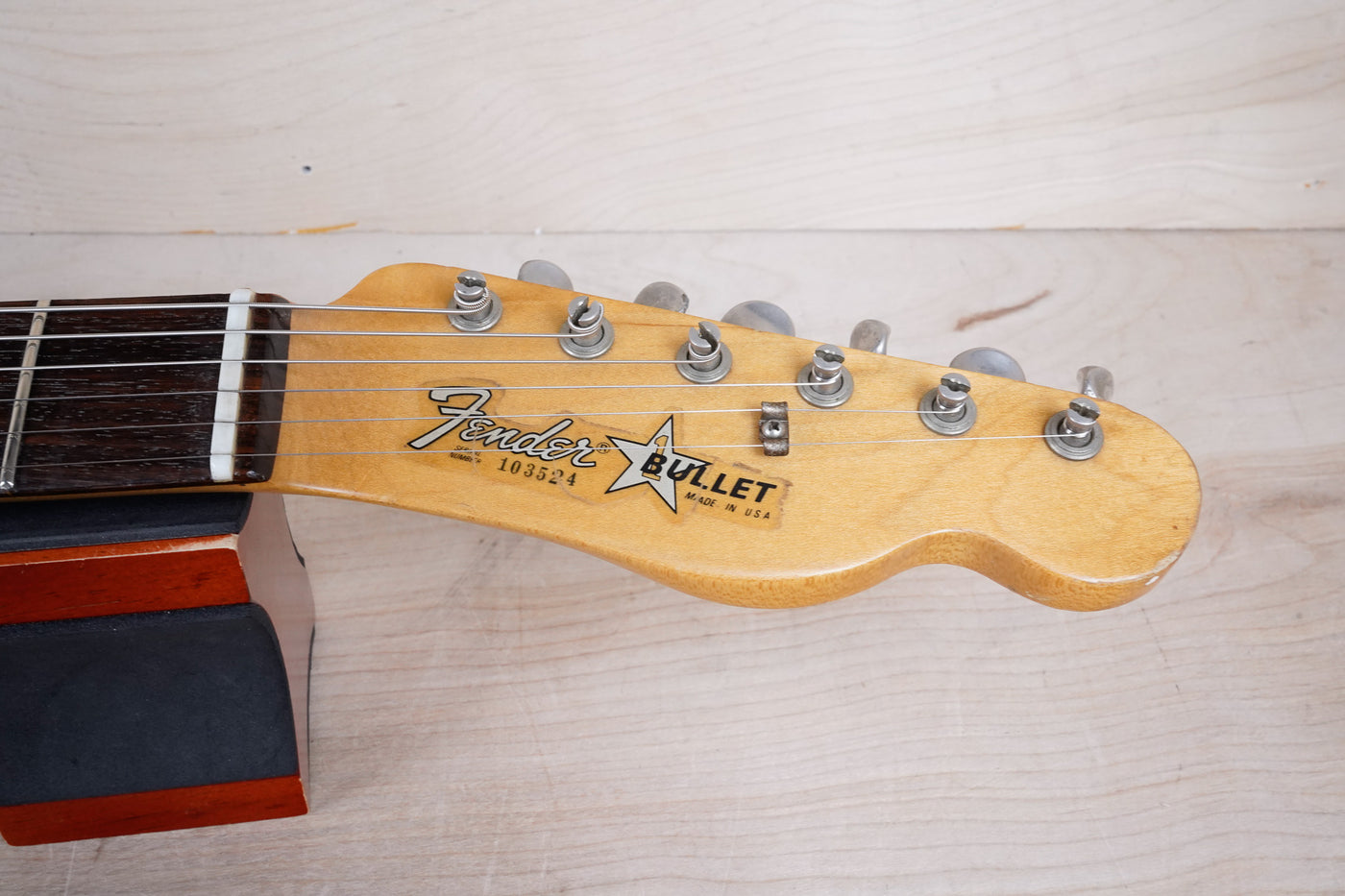 Fender Bullet S-2 1981 Red USA "V" Neck Telecaster Style SS w/ Bag