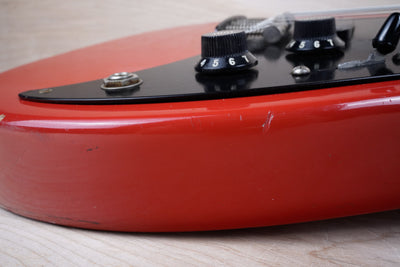 Fender Bullet S-2 1981 Red USA "V" Neck Telecaster Style SS w/ Bag