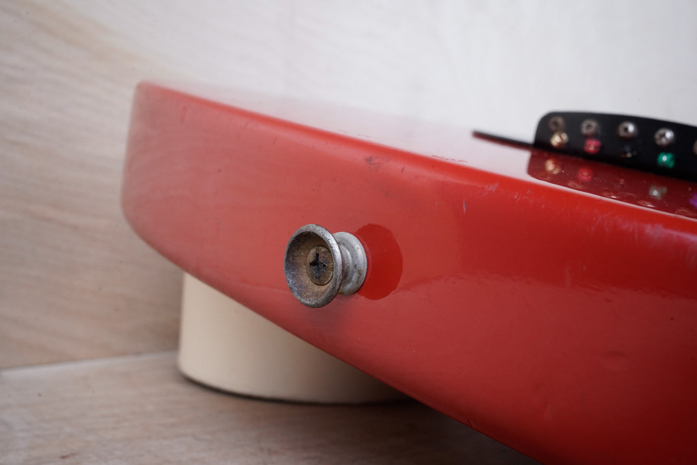 Fender Bullet S-2 1981 Red USA "V" Neck Telecaster Style SS w/ Bag