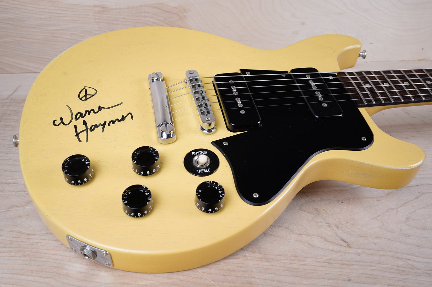 Gibson Les Paul Faded Double Cutaway 2007 Worn Yellow Special w/ Hard Case, Warren Haynes Signature