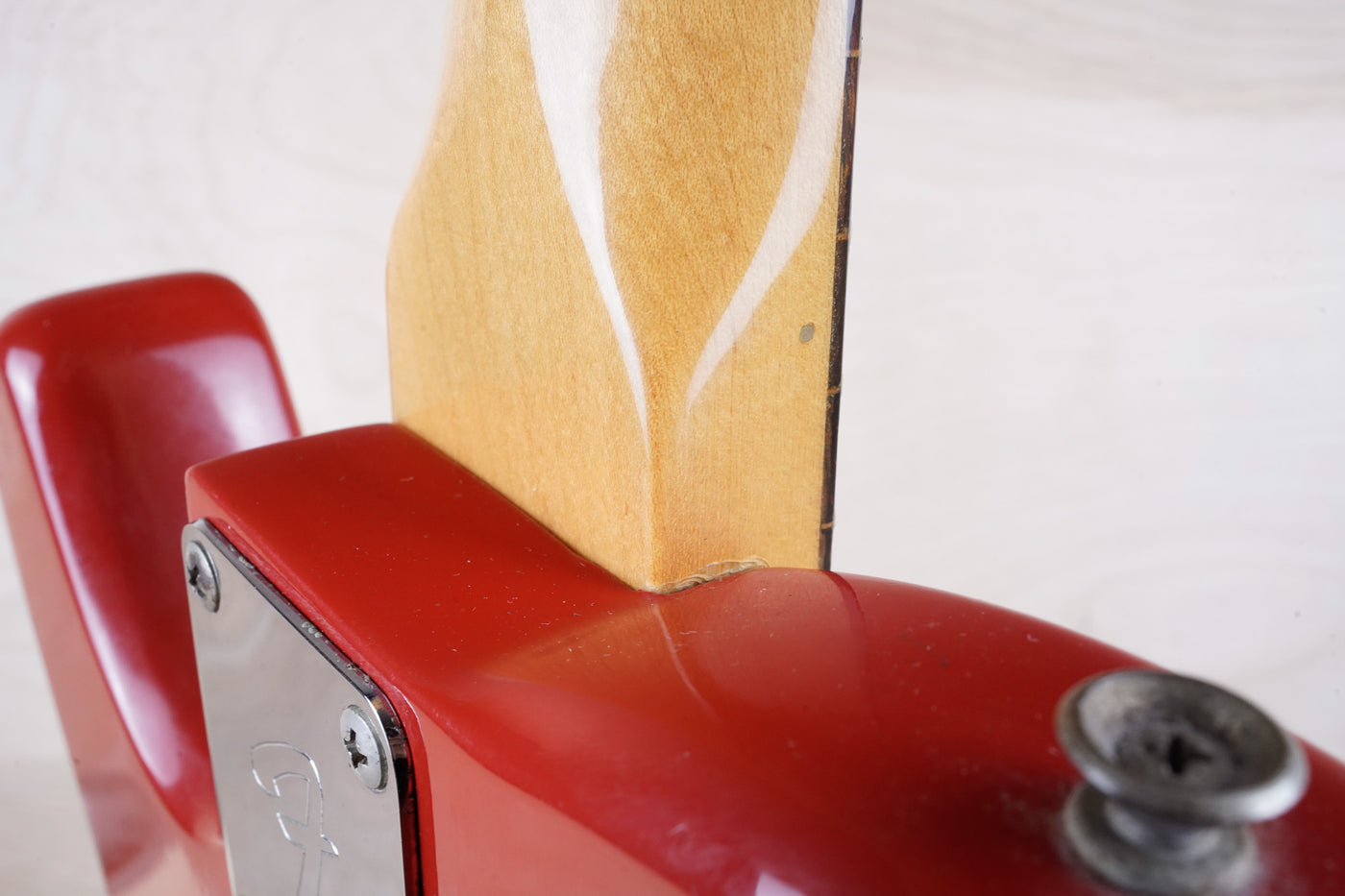 Fender Bullet S-2 1981 Red USA "V" Neck Telecaster Style SS w/ Bag