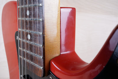 Fender Bullet S-2 1981 Red USA "V" Neck Telecaster Style SS w/ Bag