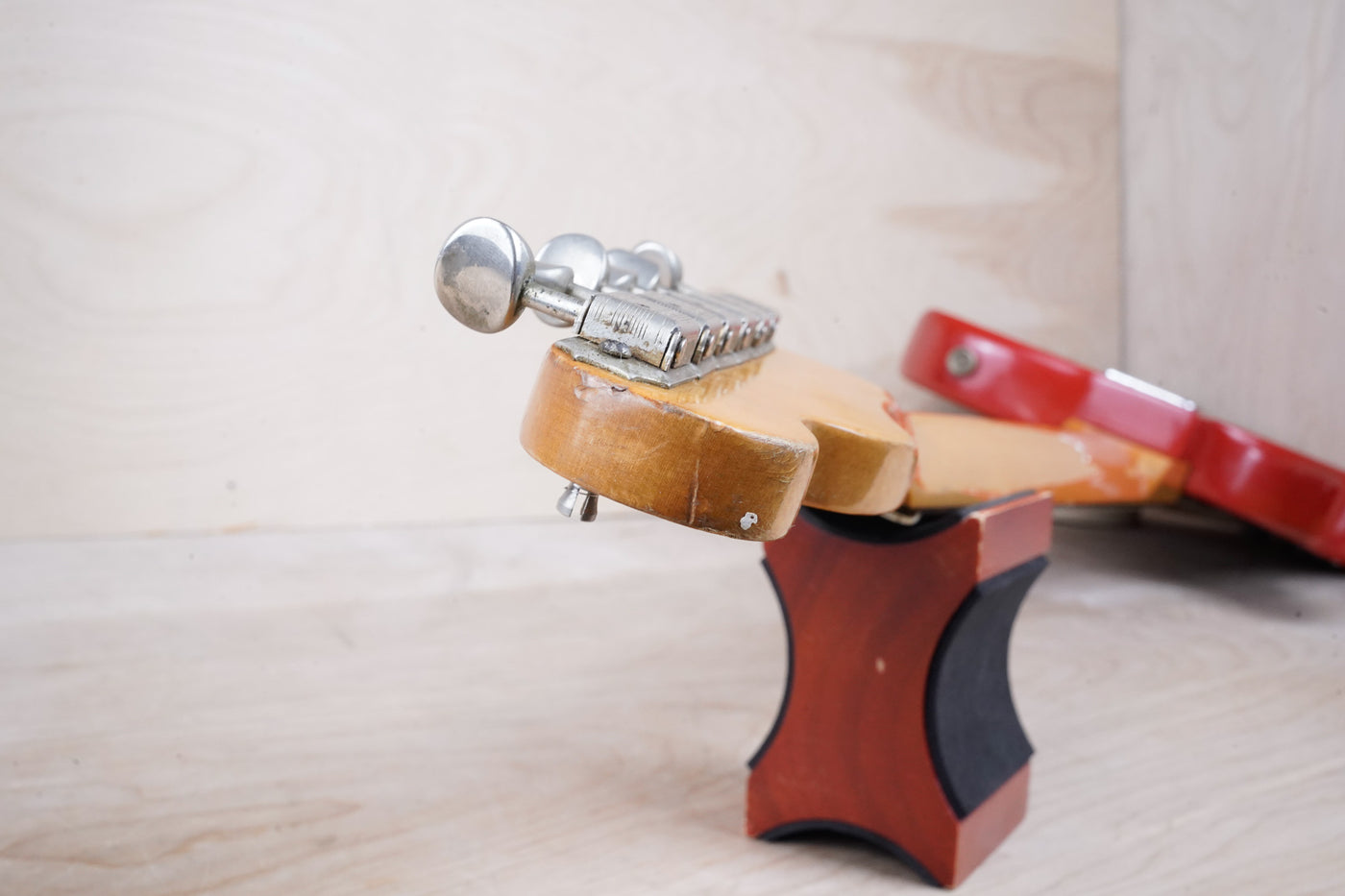 Fender Bullet S-2 1981 Red USA "V" Neck Telecaster Style SS w/ Bag