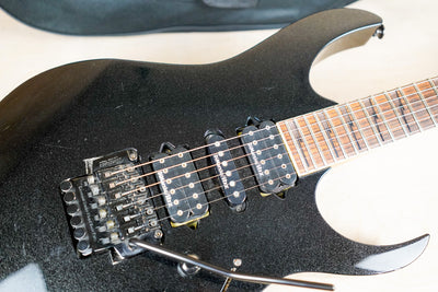 Ibanez RG2570EX Prestige 2003 Galaxy Black Lo TRS Trem Made in Japan MIJ w/ Bag