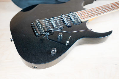 Ibanez RG2570EX Prestige 2003 Galaxy Black Lo TRS Trem Made in Japan MIJ w/ Bag